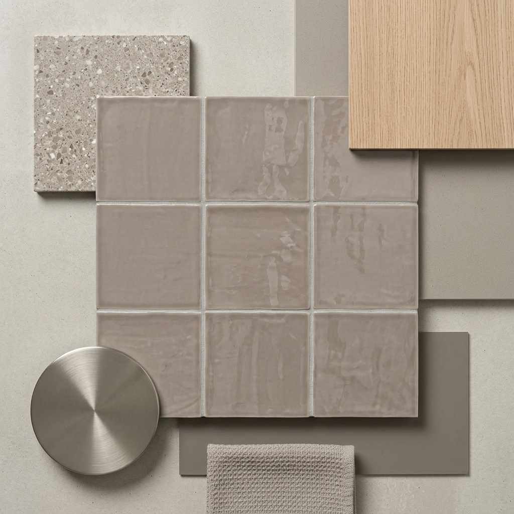 Mindelo Glans Grey 13x13 cm – Materiaalcompositie