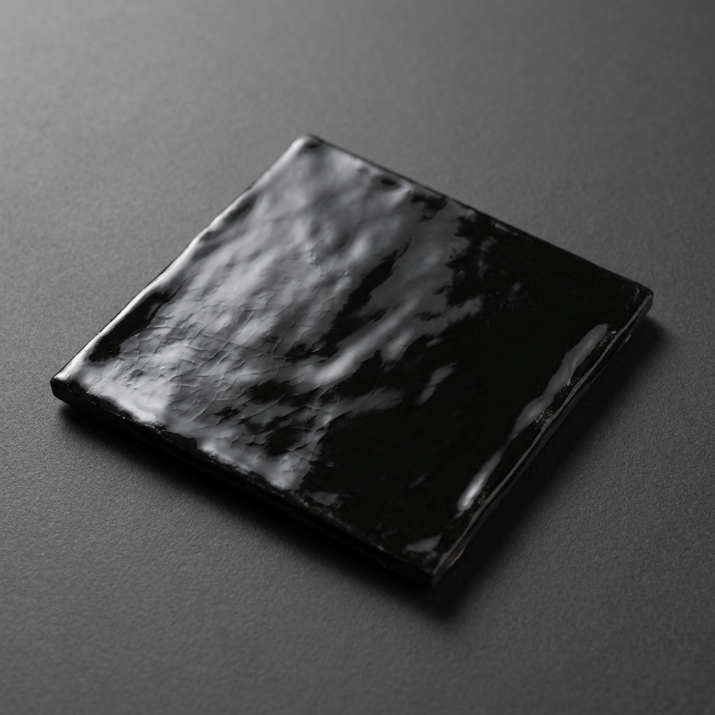 Mindelo Glans Zwart 13x13 cm – Ton-sur-Ton Productshot