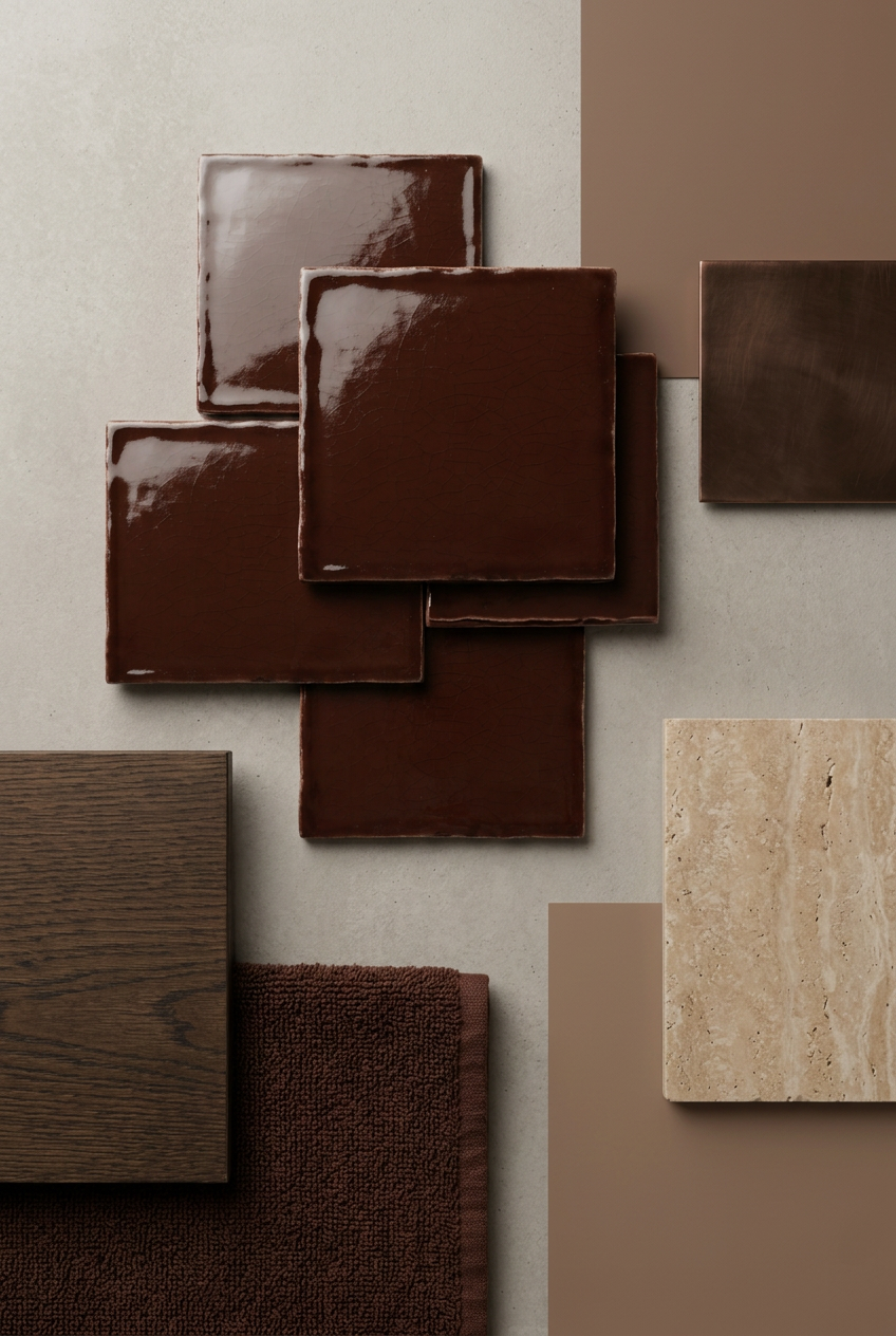 Mindelo Glans Merlot 10x10 cm – Materiaalcompositie — Pinterest 2:3